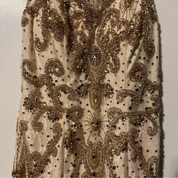 NWT Social Apparel Fiesta Sequined Gown Maxi Size XS - Picture 4 of 14